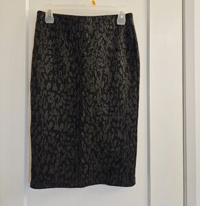 Leopard Print Pencil Skirt, size S
